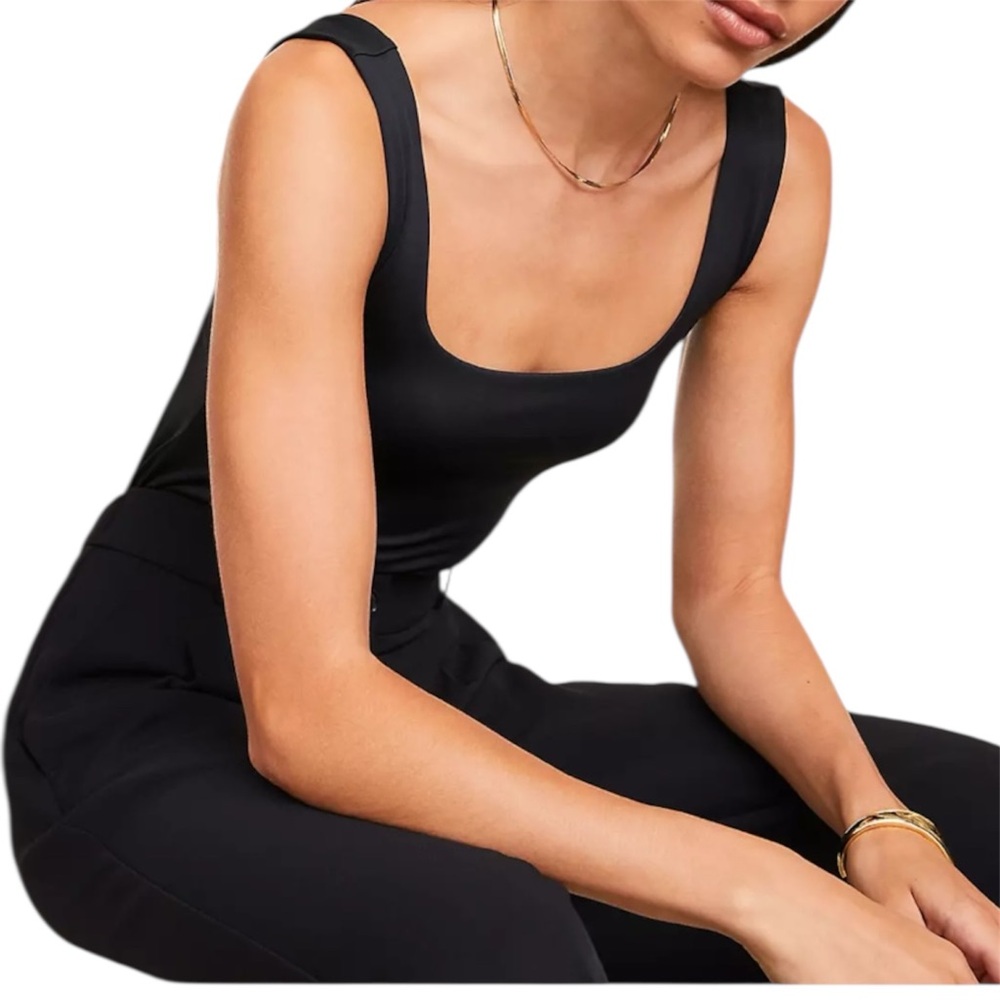 LOFT Black Sleeveless Bodysuit